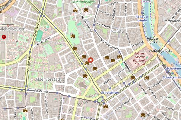 Map showing Krypt in Vienna