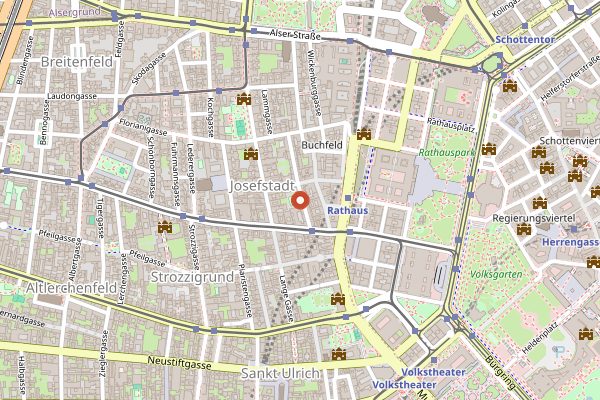Map showing Tuer 7 in Vienna