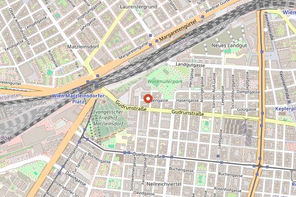 Map showing Schnauzer and Beagle Brewery Taproom in Vienna