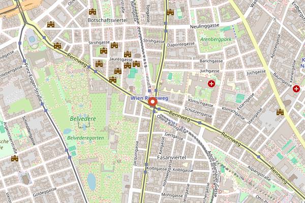 Map showing Chilai in Vienna