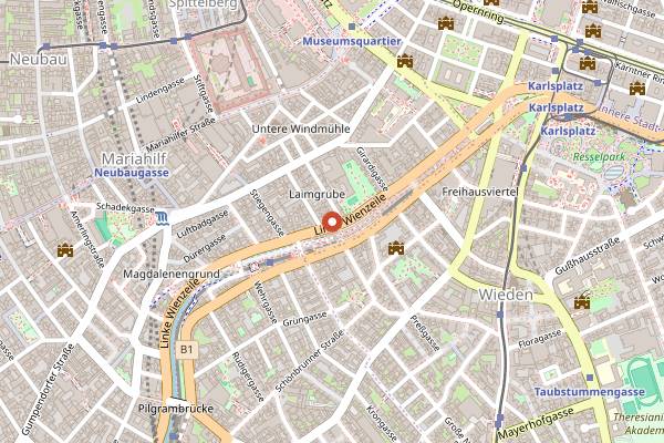 Map showing Market Restaurant in Vienna