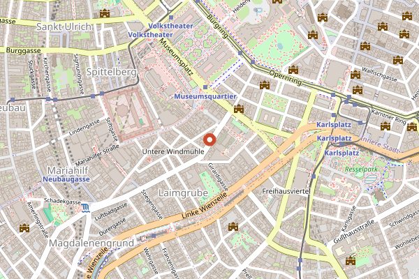 Map showing Phil in Vienna