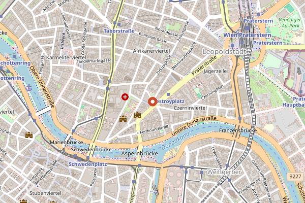 Map showing Eatalico in Vienna