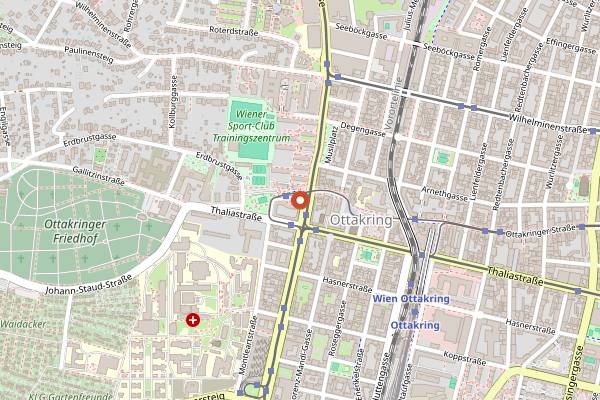 Map showing Achillion in Vienna