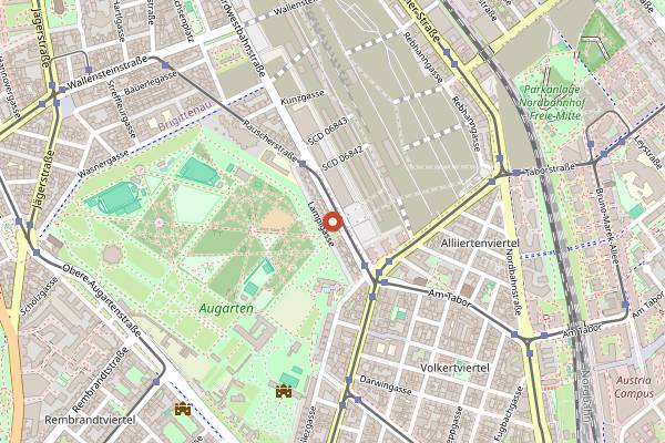 Map showing Am Nordpol 3 in Vienna