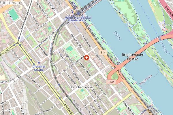 Map showing Gasthaus Kopp in Vienna