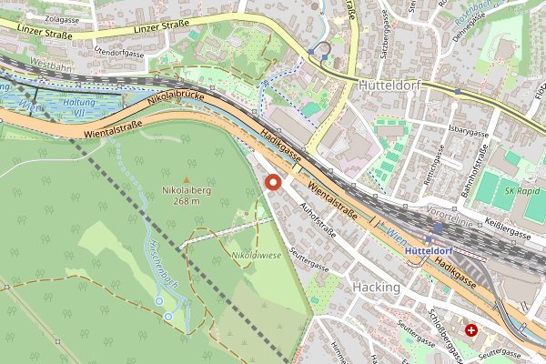 Map showing Plachutta Hietzing in Vienna