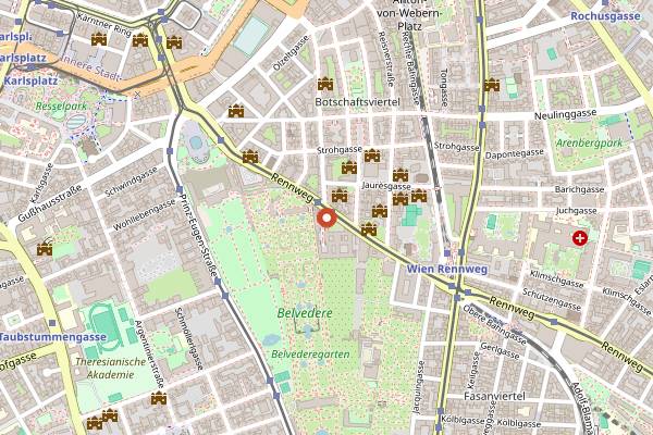 Map showing Salm Braeu in Vienna