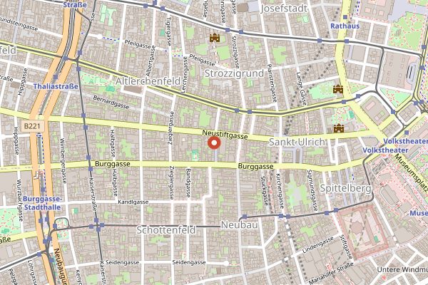 Map showing Ulrich in Vienna