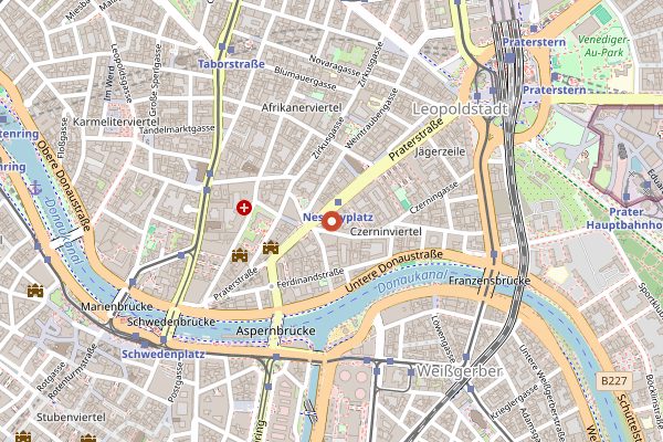Map showing Balthasar Kaffee Bar in Vienna