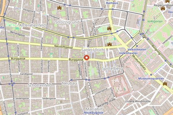 Map showing Cafe Comet in Vienna