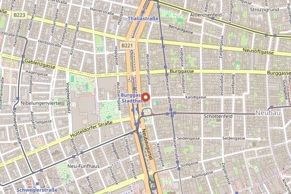 Map showing Prosi Cooking Classes in Vienna