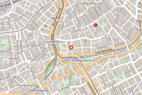 Map showing Aend in Vienna