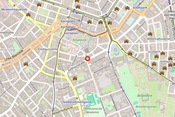 Map showing Z'SOM in Vienna