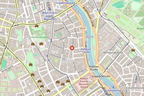 Map showing Pramerl & the Wolf in Vienna