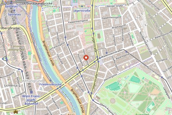 Map showing Hannovermarkt in Vienna