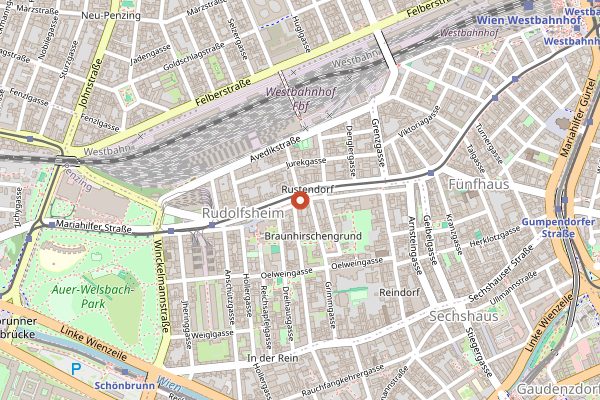Map showing Schwendermarkt in Vienna