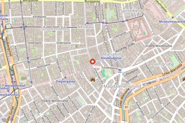 Map showing Camera Club in Vienna