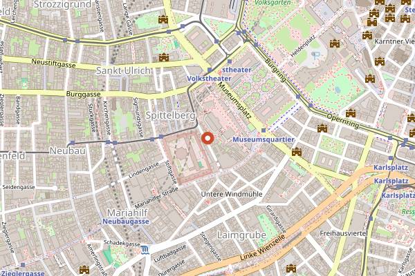 Map showing Donau in Vienna