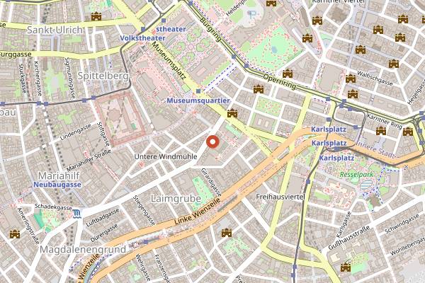 Map showing Felixx Bar in Vienna