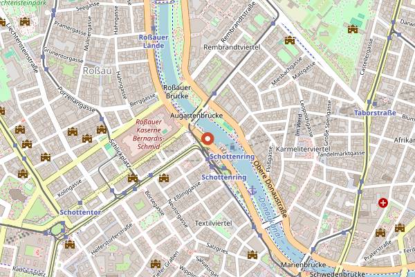 Map showing Flex in Vienna