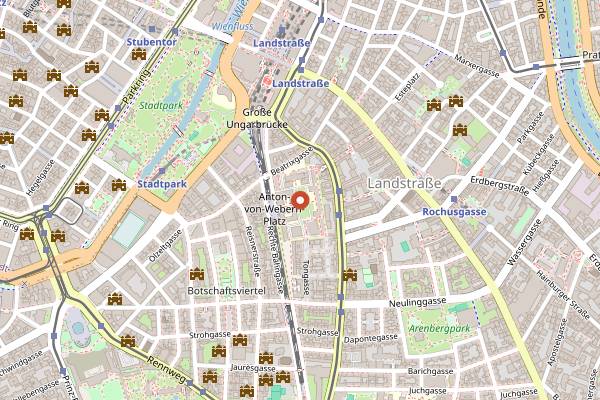 Map showing Strandbar Herrmann in Vienna
