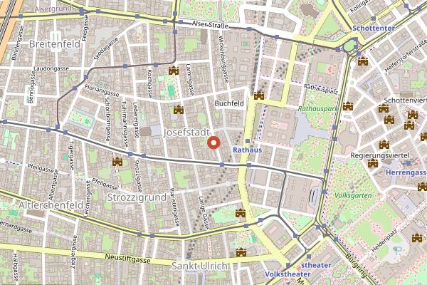 Map showing Tür 7 in Vienna