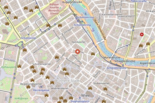 Map showing Jola in Vienna