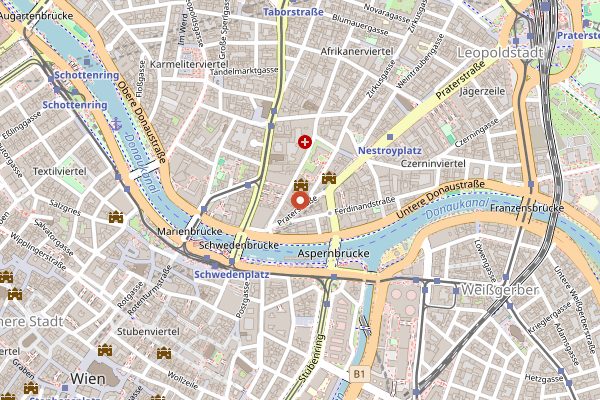 Map showing Mochi in Vienna