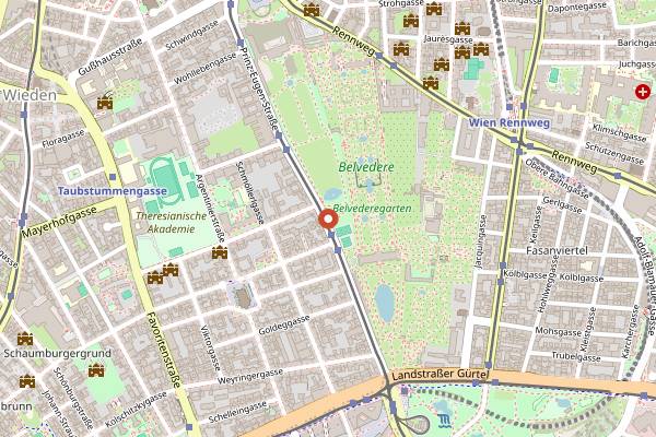 Map showing Stöckl im Park in Vienna