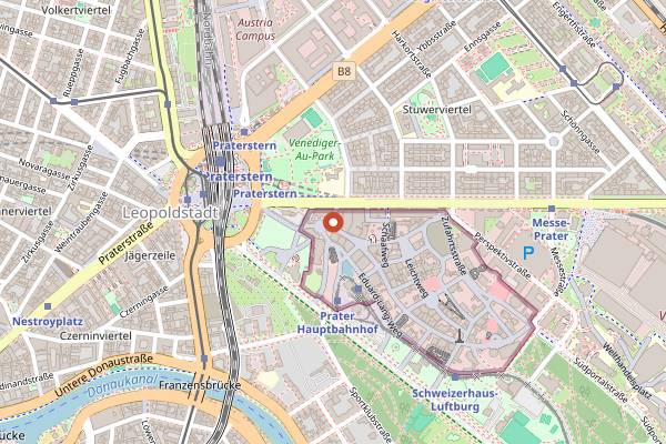 Map showing Zum Kaiser in Vienna