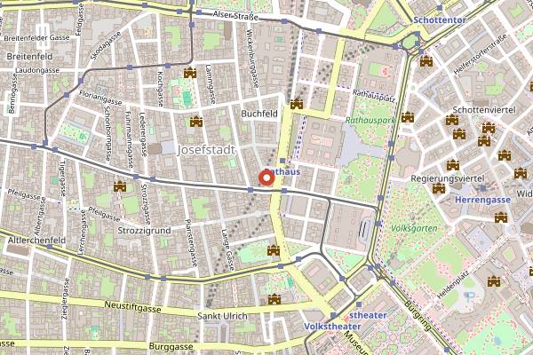 Map showing Curry Insel in Vienna