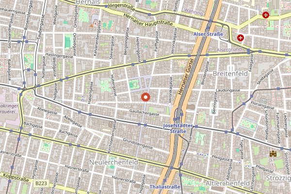 Map showing Kent Restaurant in Vienna