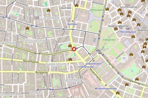 Map showing Erich in Vienna