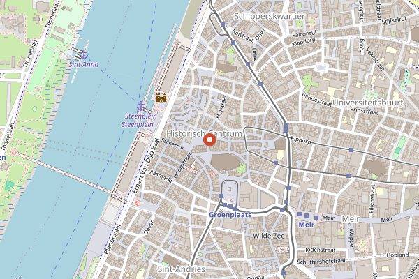 Map showing Bollekesfeest in Antwerp