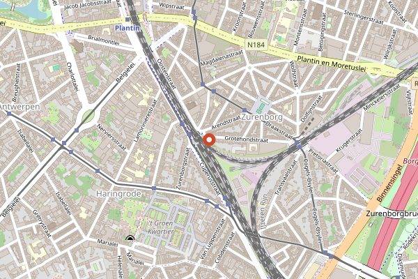 Map showing Dôme in Antwerp