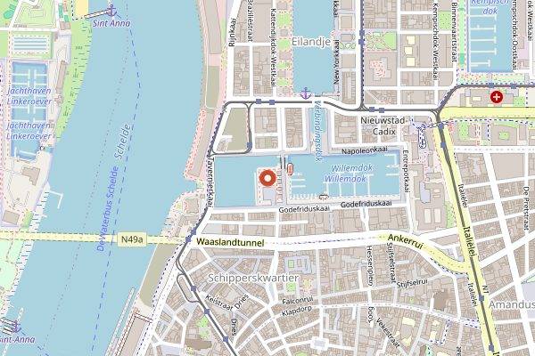 Map showing Zilte in Antwerp