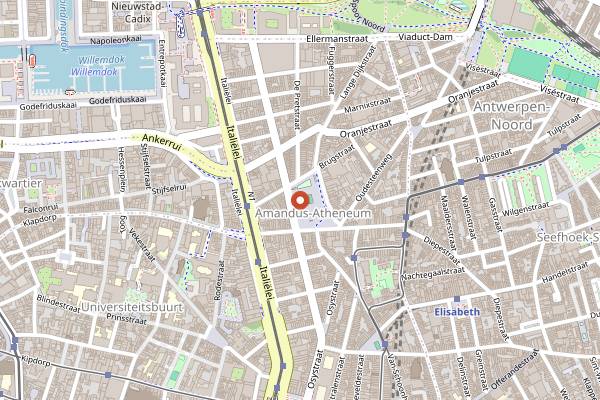 Map showing Sint-Jansplein Weekmarkt in Antwerp