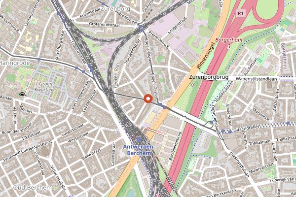 Map showing Soixante in Antwerp