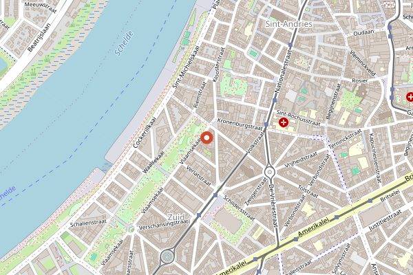 Map showing Album in Antwerp