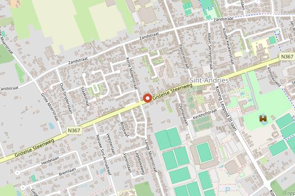 Map showing Bakkerij BAKK in Bruges