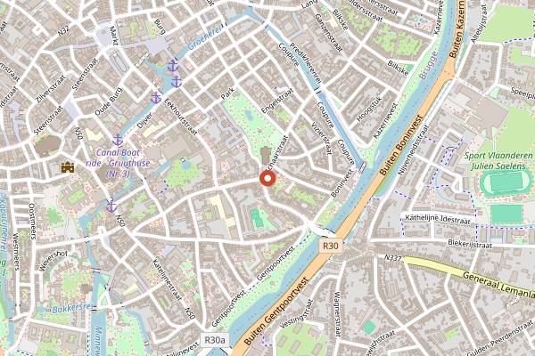 Map showing Patisserie Schaeverbeke in Bruges