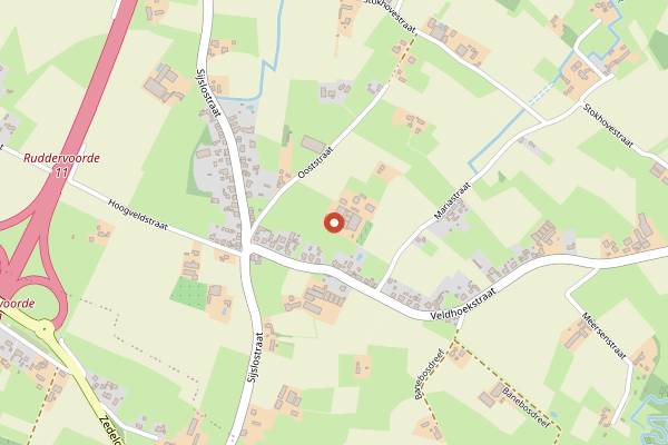 Map showing The Old Chocolate House in Bruges