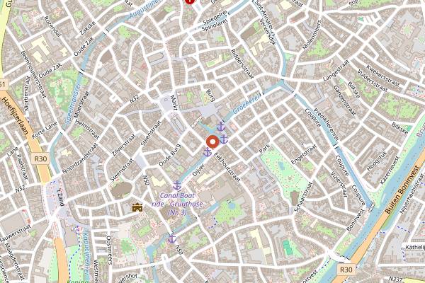 Map showing 2be Beer Wall in Bruges