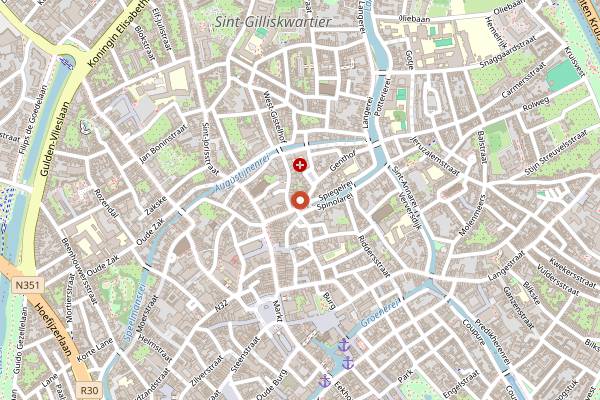 Map showing @Tatties in Bruges