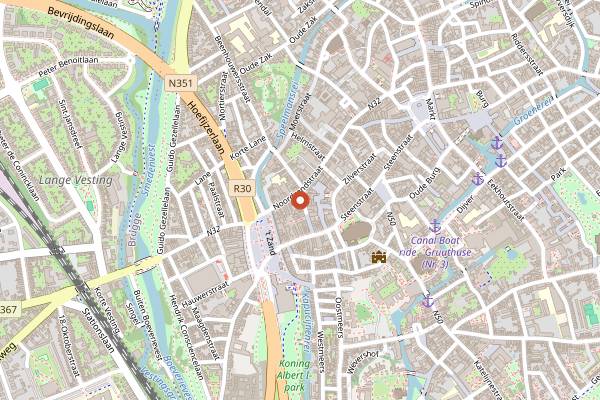 Map showing That's Toast in Bruges