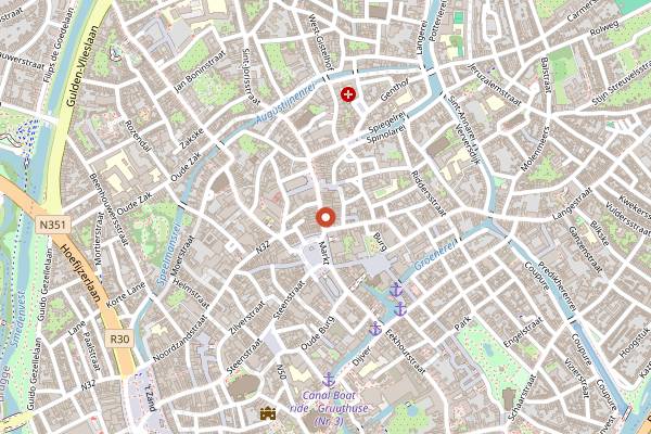 Map showing Garlic n Greens in Bruges