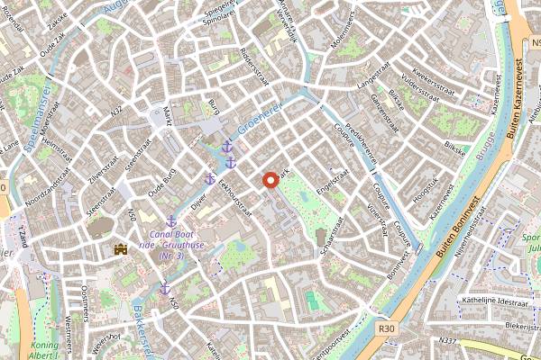 Map showing Bie Jimmy in Bruges