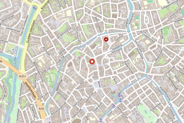 Map showing Coffeebar Adriaan in Bruges