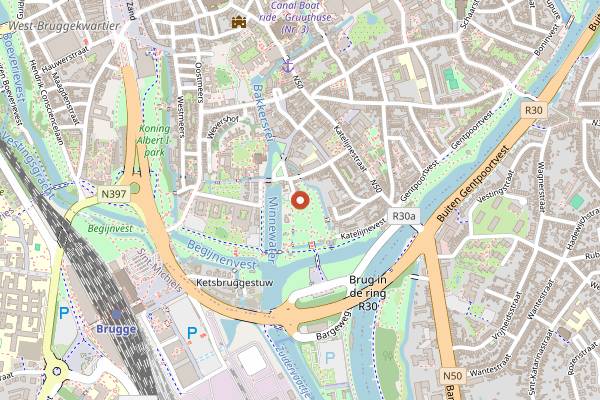 Map showing In the Mood in Bruges